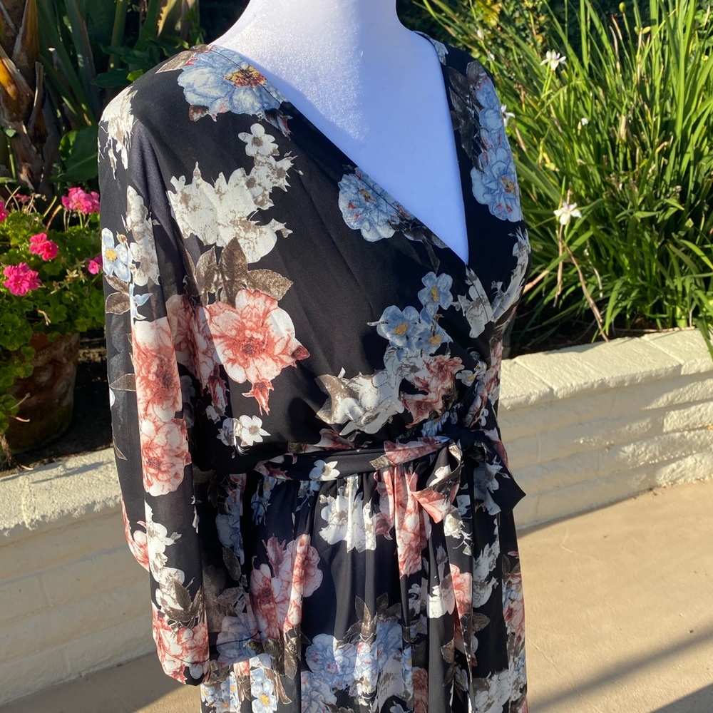 Floral Maxi Kimono Dress